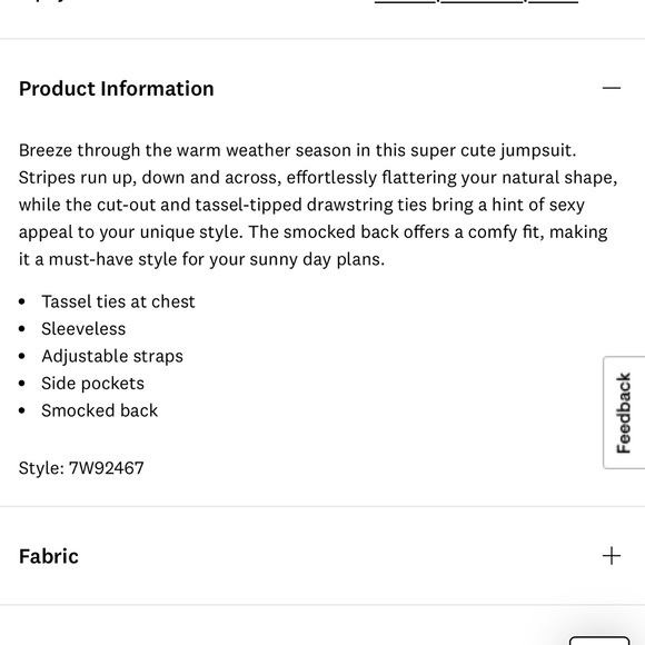 Lucky Brand Striped  Extra Wide Leg Jumpsuit with Tie Front - Picture 7 of 14